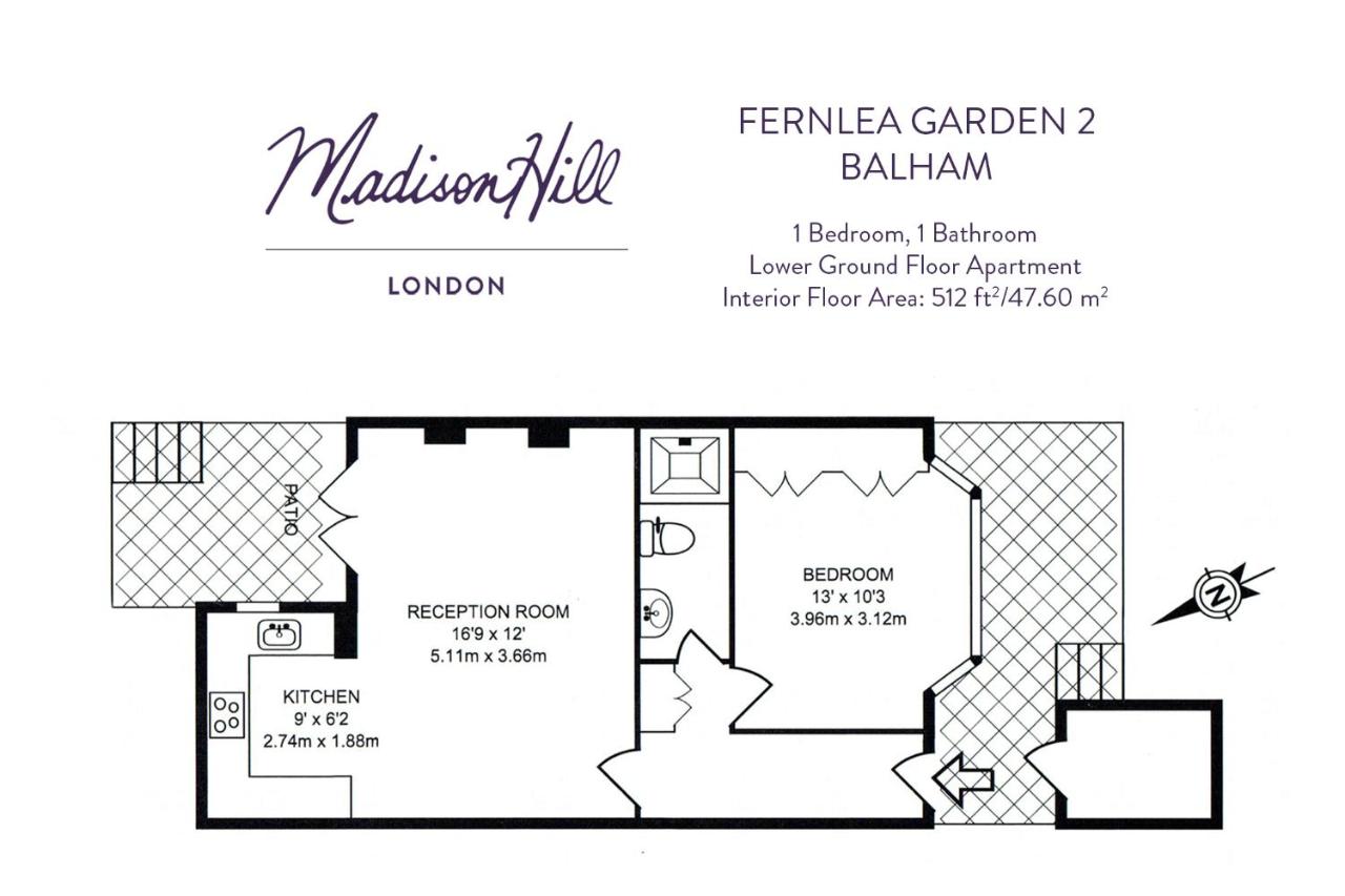 Madison Hill - Fernlea Garden 2 - One bedroom home - B&B