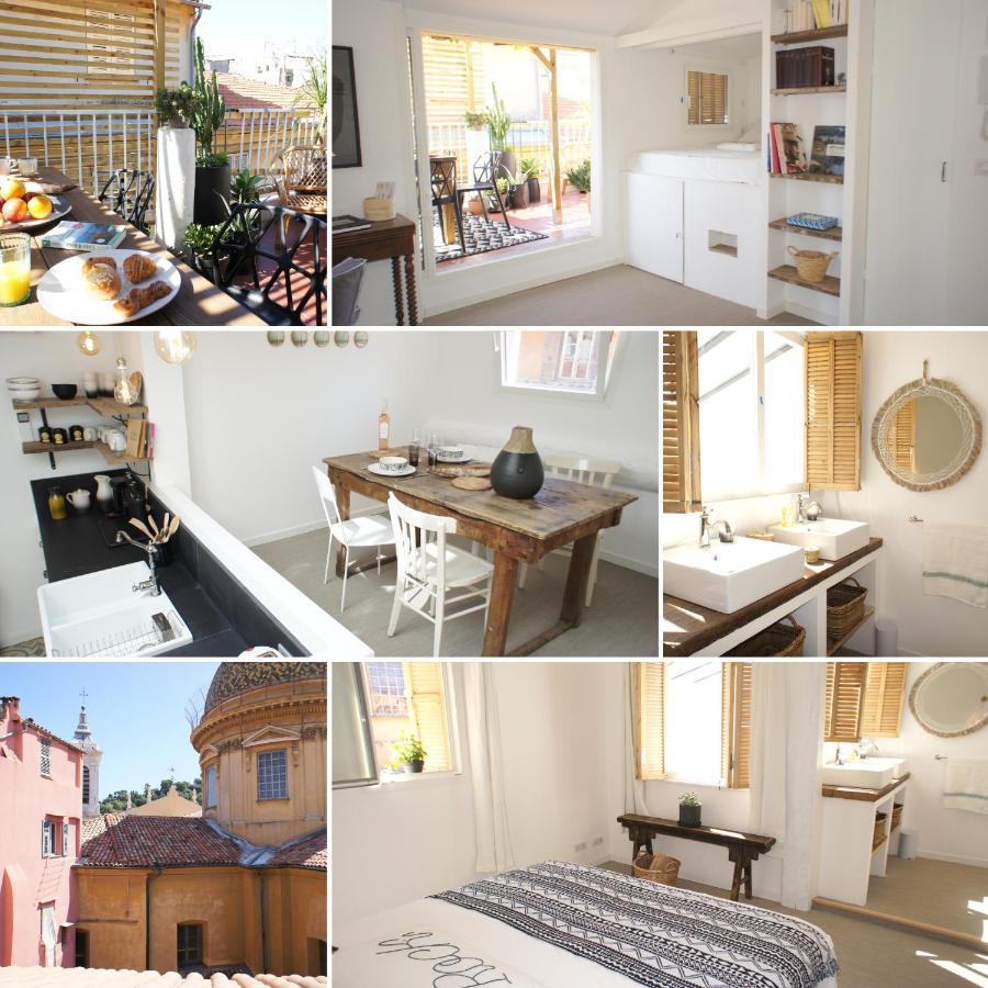 B&B Nice - Ze Perfect Place - Vieux Nice - Exceptionnel Appartement - Calme et Terrasse avec vues - Bed and Breakfast Nice