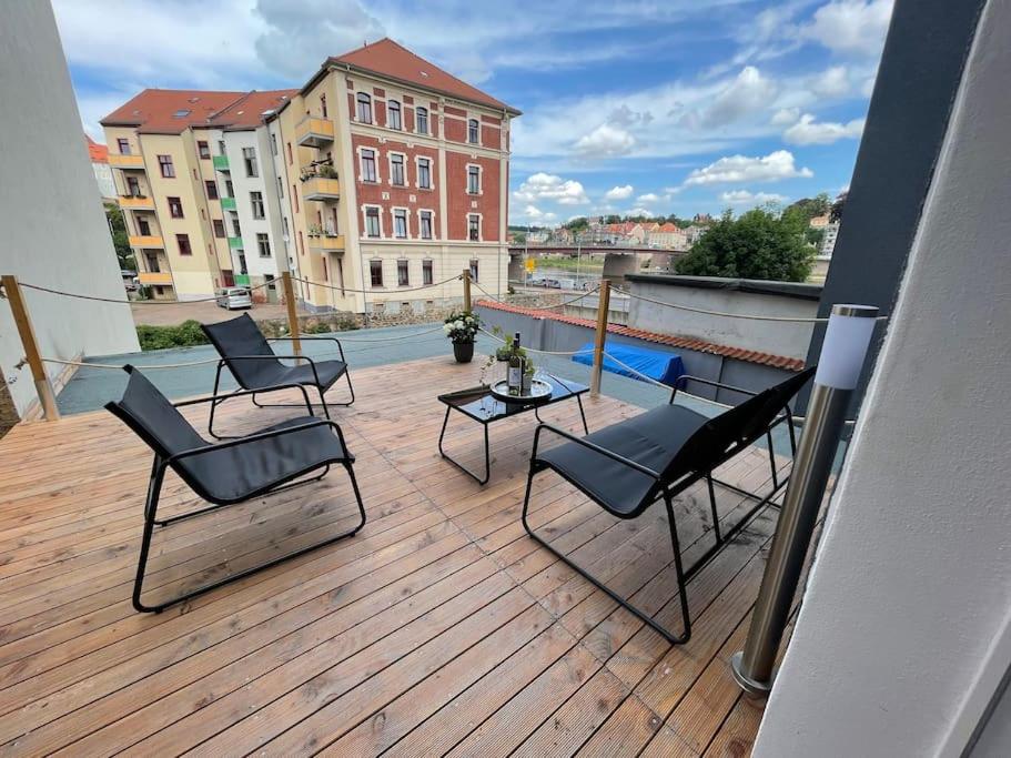 B&B Meissen - Traumhaftes Meißen-Terrasse mit Burg-und Elbblick - Bed and Breakfast Meissen