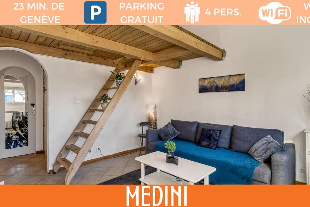 B&B Annemasse - ZenBNB / Medini / Parking / 4 pers. / WiFi / - Bed and Breakfast Annemasse