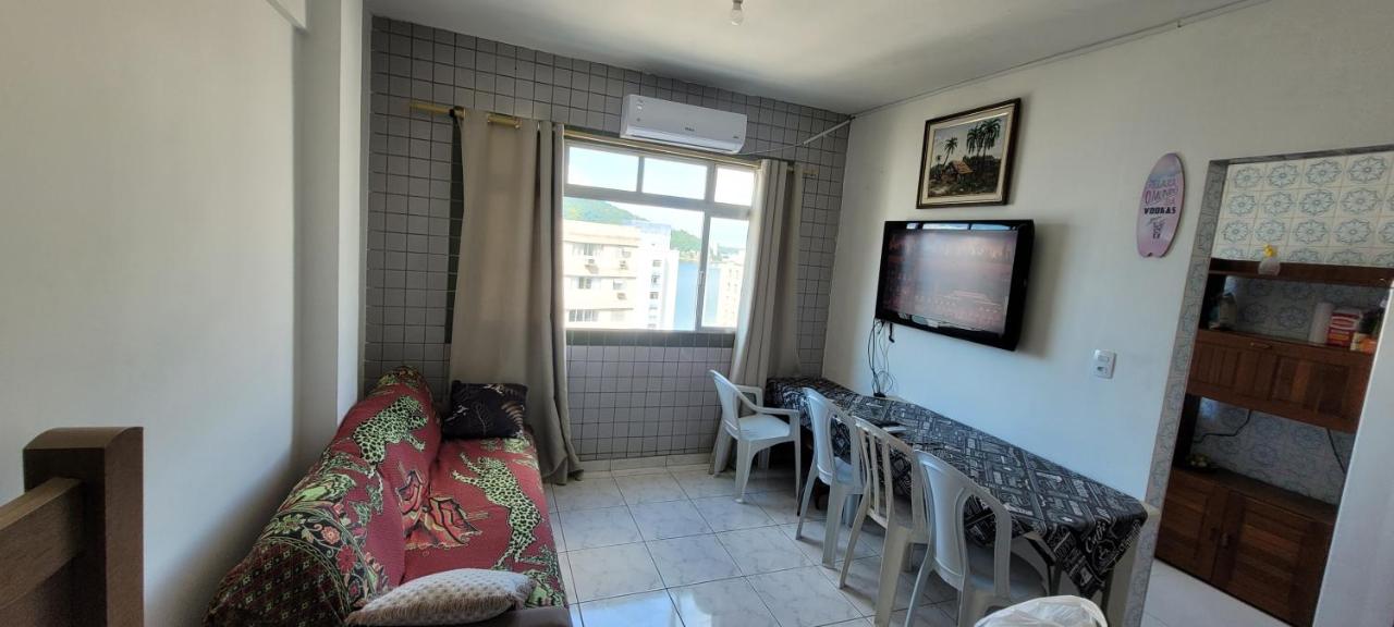 AP frente a praia com vista do mar - B&B São Vicente