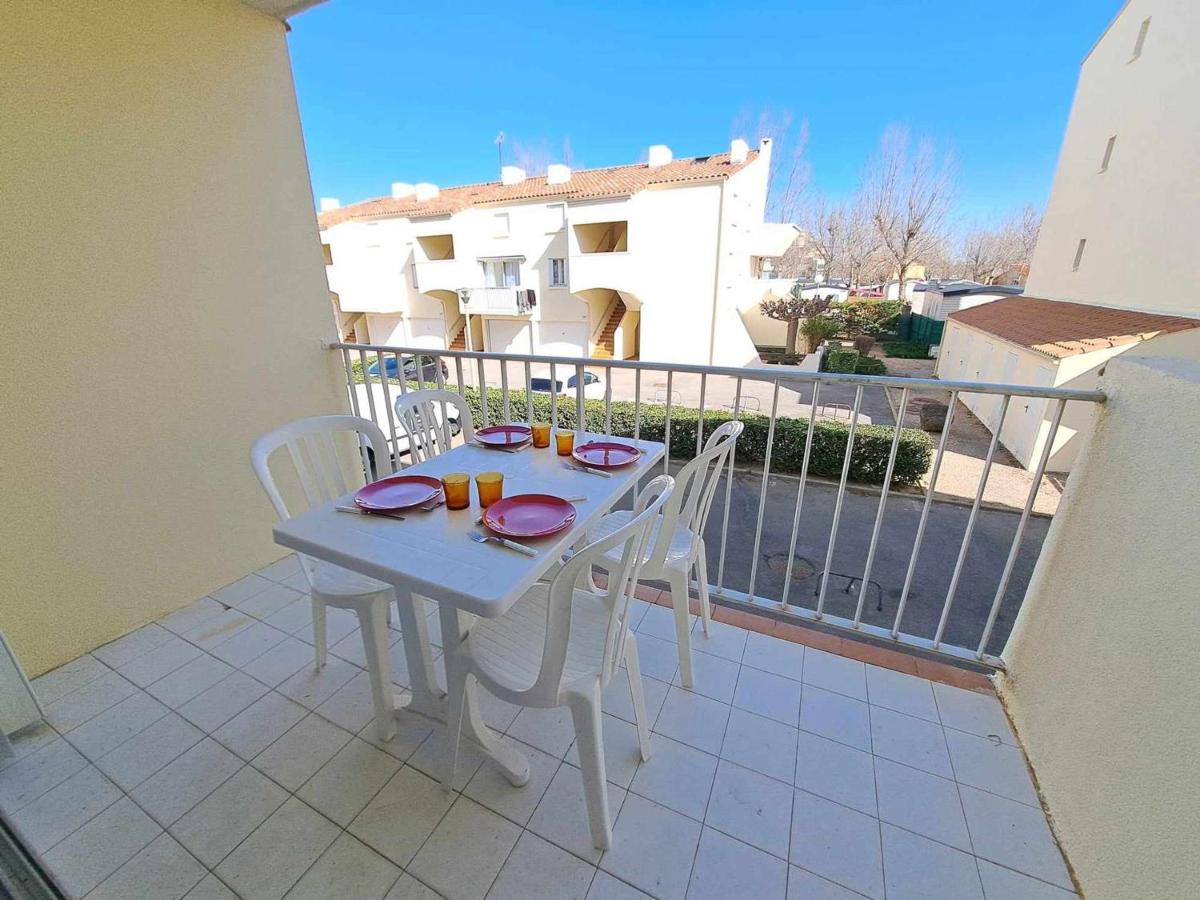 Confortable 2 pièces, 4 couchages avec balcon et parking privé, proche plage - Marseillan - FR-1-326-596 - B&B Le Castellas