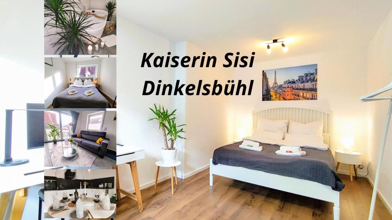 B&B Dinkelsbühl - Kaiserin Sisi für bis zu 6 - Arbeitsplatz, Badewanne, Parkplatz, Waschmaschine - Bed and Breakfast Dinkelsbühl