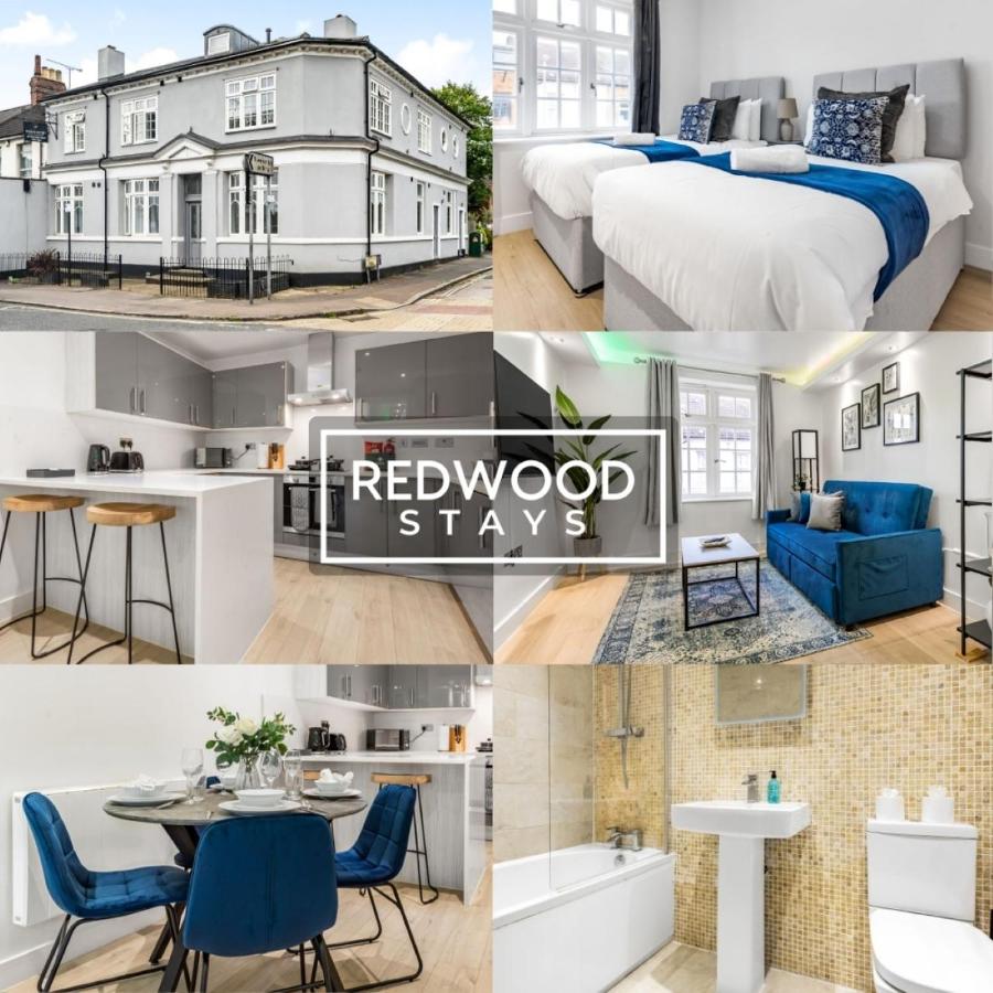 B&B Aldershot - 1 Bed 1 Bath Town Center Apartments For Corporates & Contractors, FREE Parking, WiFi & Netflix By REDWOOD STAYS - Bed and Breakfast Aldershot