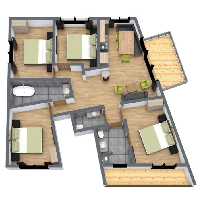 Apartment with Mountain View