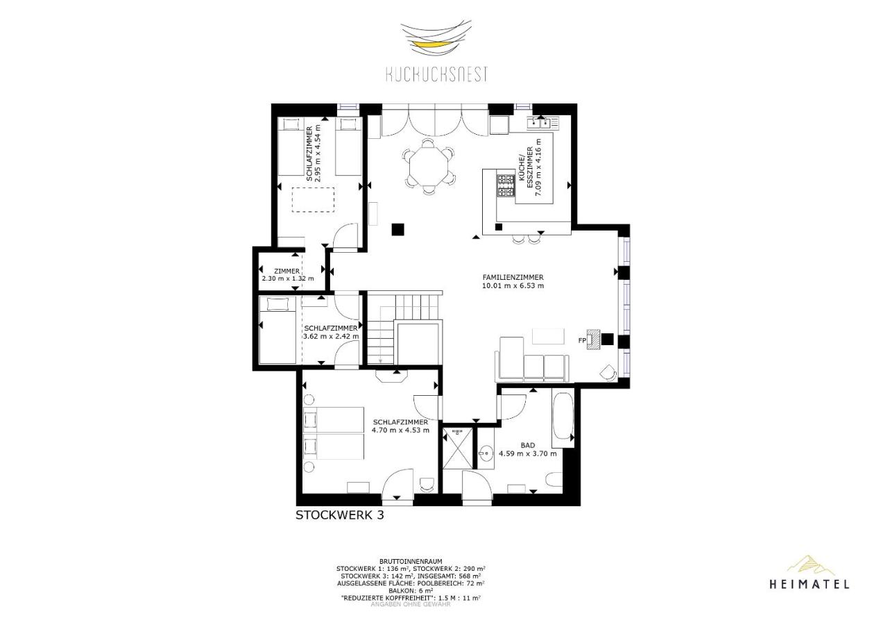 Appartement met 2 slaapkamers