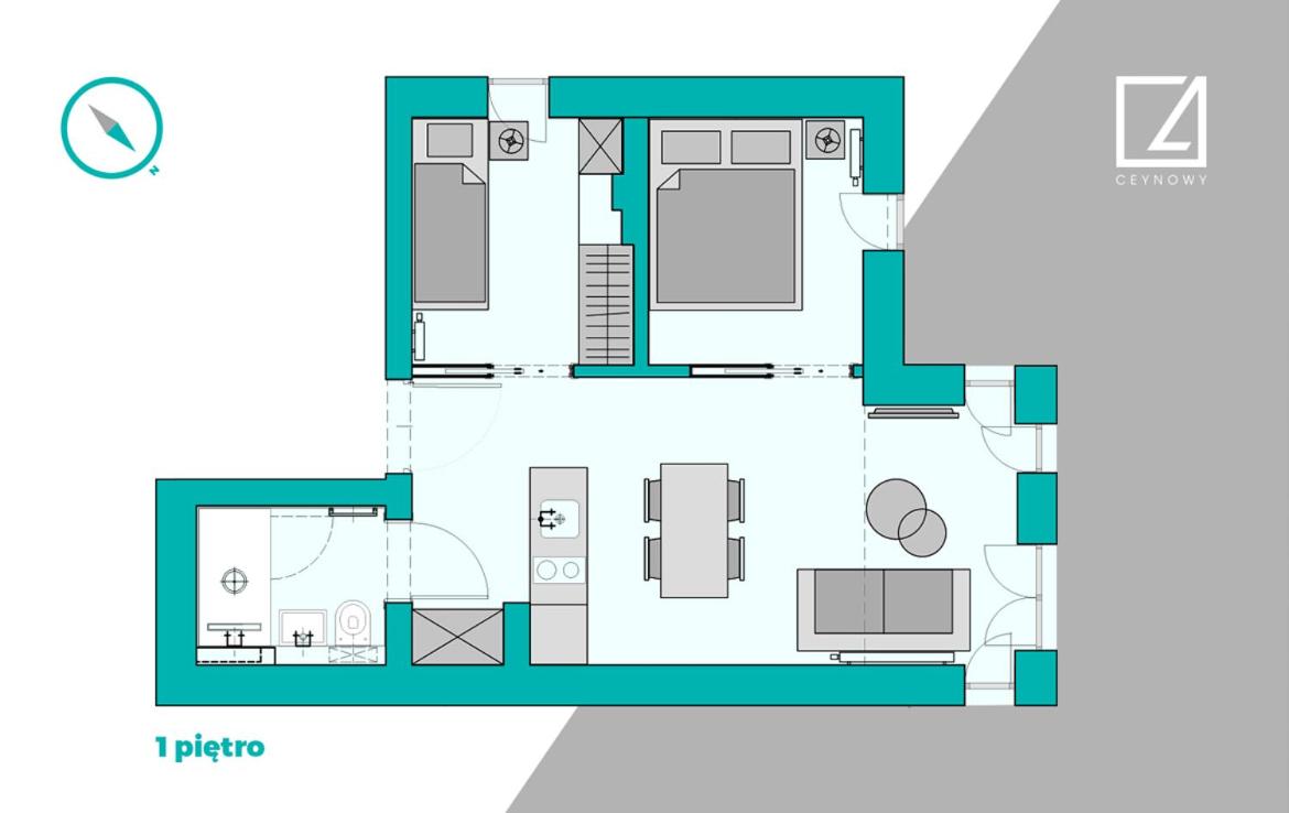 Apartment mit 2 Schlafzimmern