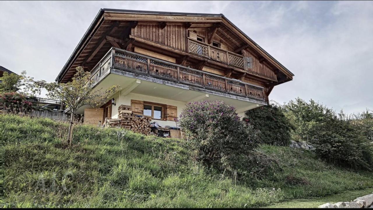 Renovated flat facing Mont Blanc - Ferienwohnung Combloux