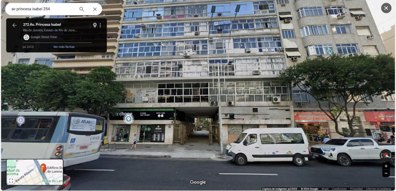 Apartamento em Copacabana com vista lateral do Mar - Bed and Breakfast Rio de Janeiro