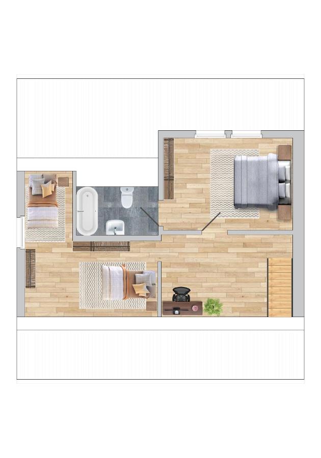 BW5 Luxuriöse 3-Zimmer-Wohnung - 110 qm - Klimaanlage - B&B