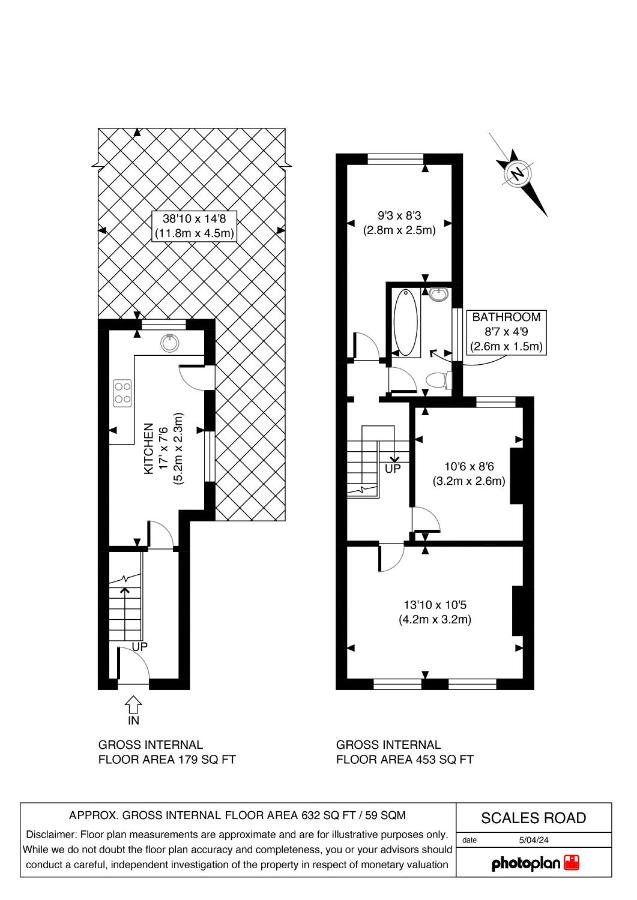 Cosy Urban Oasis 2 Bedroom Flat in Tottenham ( Sleeps 5 People ) - Chambres d’hôtes