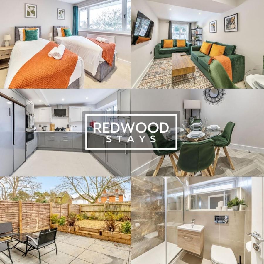 B&B Farnborough - HUGE 5 Bed 3 Bath House For Contractors & Families, X2 FREE PARKING, FREE WiFi & Netflix By REDWOOD STAYS - Bed and Breakfast Farnborough