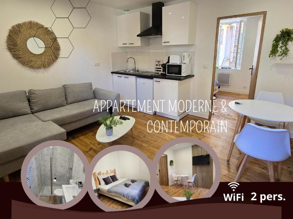 Appartement moderne et contemporain, Wifi, 2 pers - Ferienwohnung