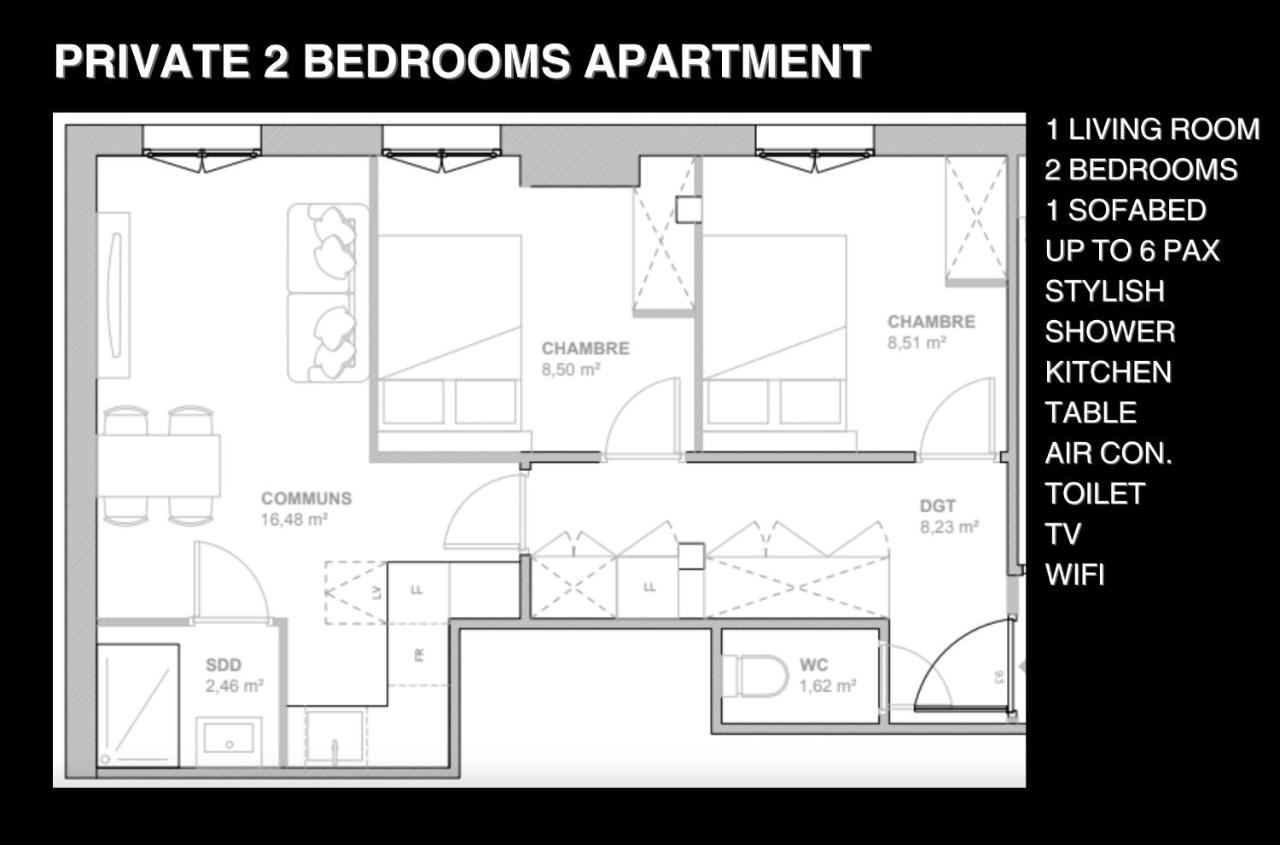 Appartamento con 2 Camere da Letto