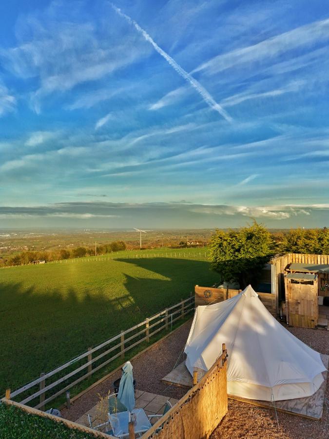 B&B Halkyn - Top pen y parc farm bell tent - Bed and Breakfast Halkyn