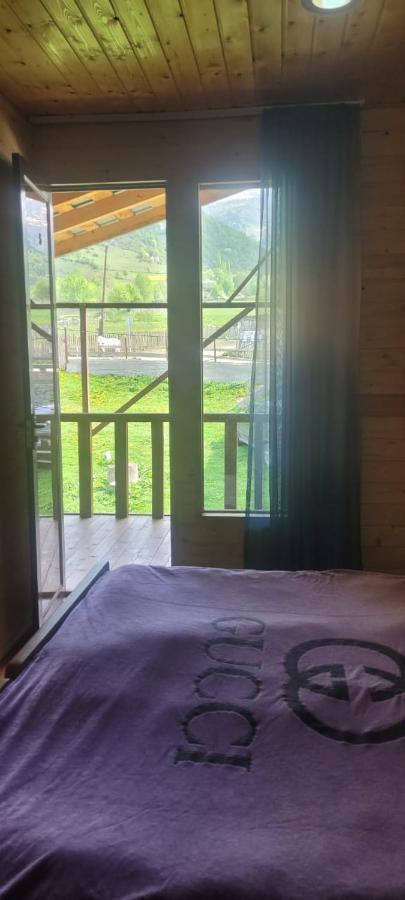 Tweepersoonskamer met 2 Aparte Bedden en Uitzicht op de Bergen