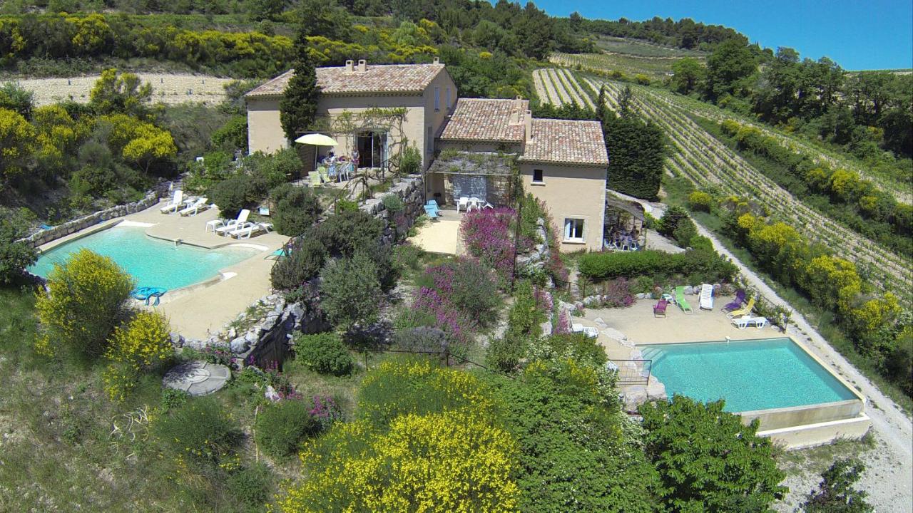 B&B suite - 47 m2 - pool, terraces, view - Chambres d’hôtes Vinsobres