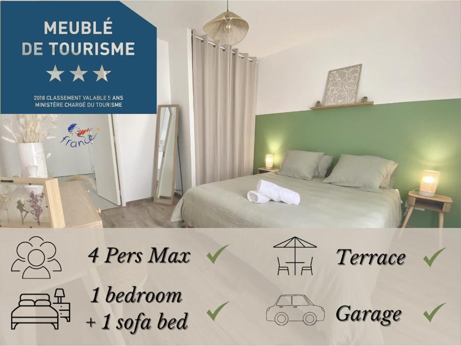 B&B Saint-Priest - Modern appartement pour 4pers - near aeroport, Eurexpo and Lyon - terrasse - parking - Bed and Breakfast Saint-Priest
