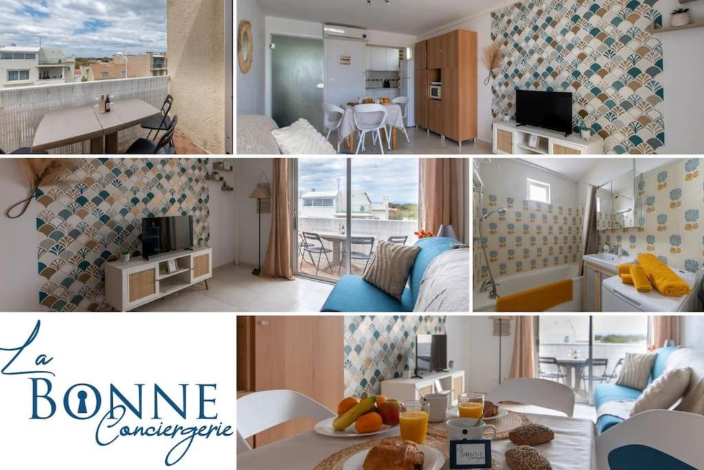 Studio Pampa Plage Terrasse Beau volume Pied dans l'eau - B&B Mauguio