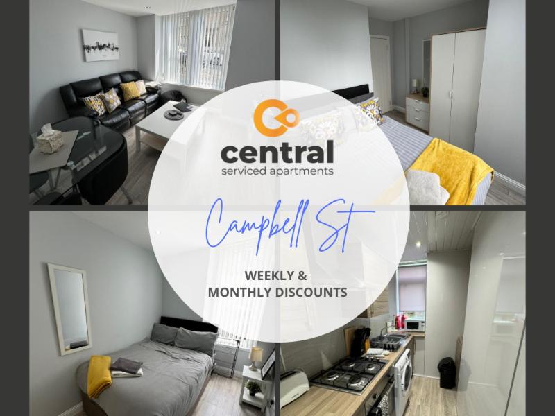 B&B Dundee - 2 Bedroom Apartment by Central Serviced Apartments - Ground Floor - Monthly & Weekly Bookings Welcome - FREE Street Parking - Close to Centre - 2 Double Beds - WiFi - Smart TV - Fully Equipped - Heating 24-7 - Bed and Breakfast Dundee