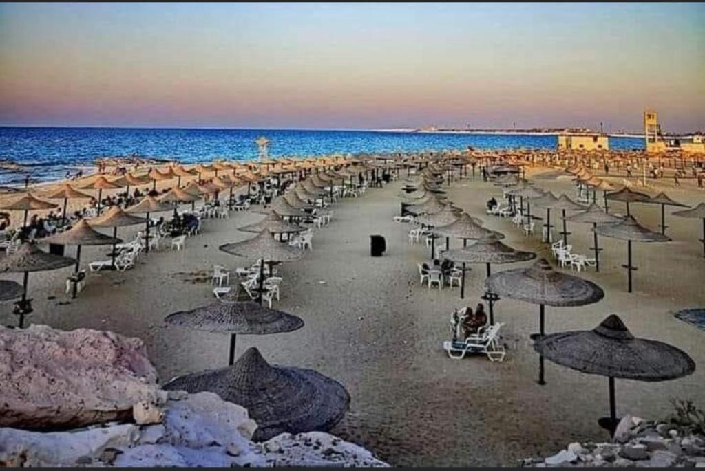 Luxury 3-Bedroom Seaside Villa Private Garden & Direct Pool Access Stella Heights Sidi Abdelrahman - Chambres d'hôtes El-Alamein