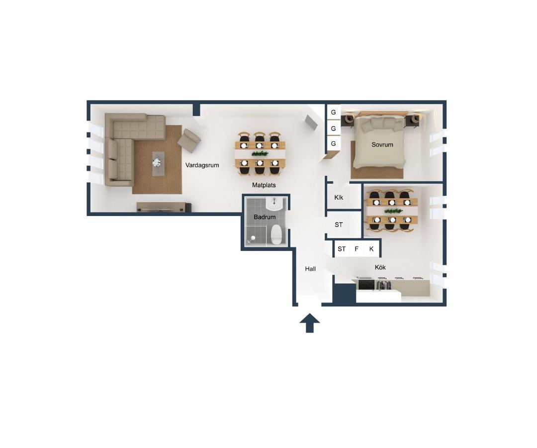 Appartement met 1 Slaapkamer