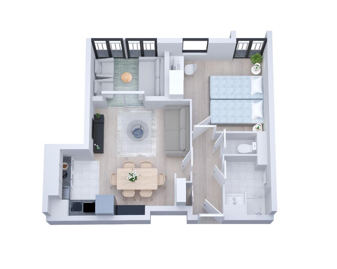 L'Eden - T2 Neuf avec Loggia et Parking privé - Proche RER A & Disneyland - B&B