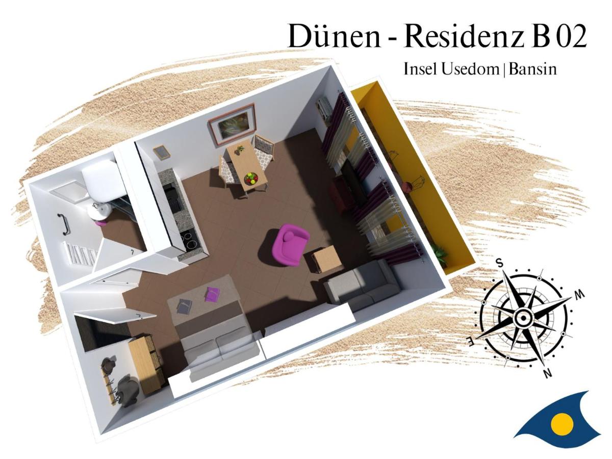 Apartment mit Balkon