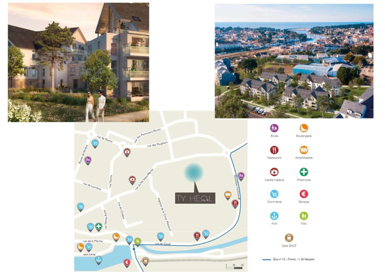 Rez-de-terrasse pour 6 proche centre de Pornic - Chambres d’hôtes