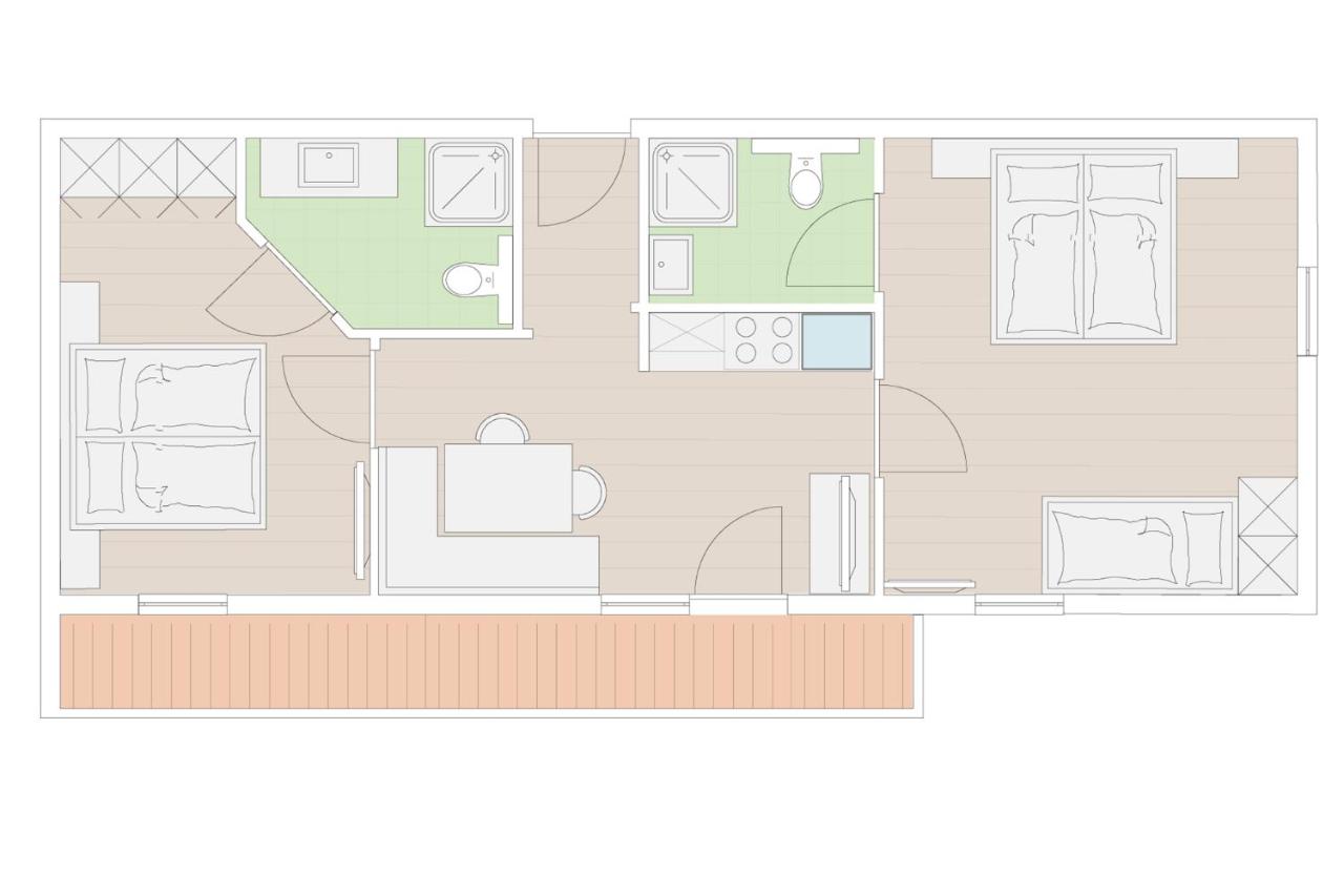 Apartment with Mountain View