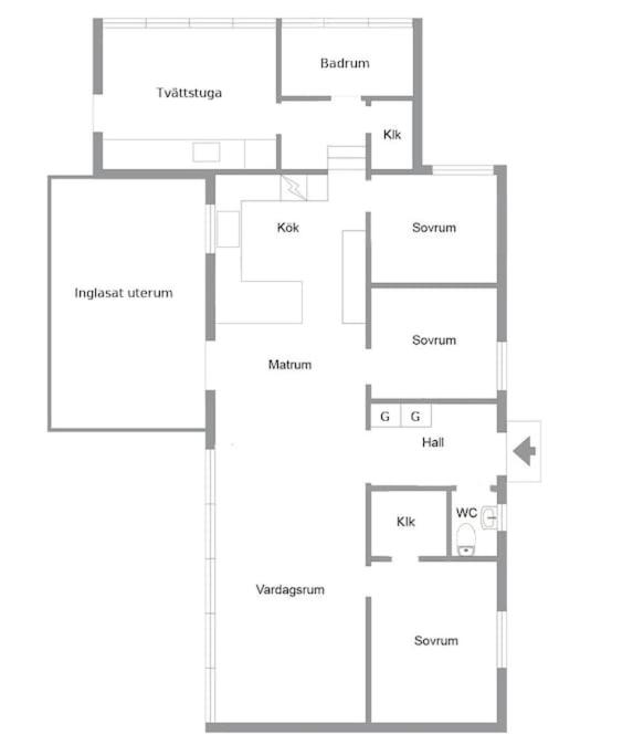 Private villa in central Östersund - B&B