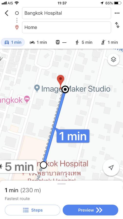 Silver Room Guest House Very Close Bangkok Hospital - B&B