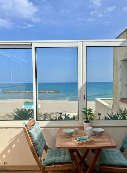 Grand large Appartement terrasse front de mer Barcarès - B&B Le Barcarès