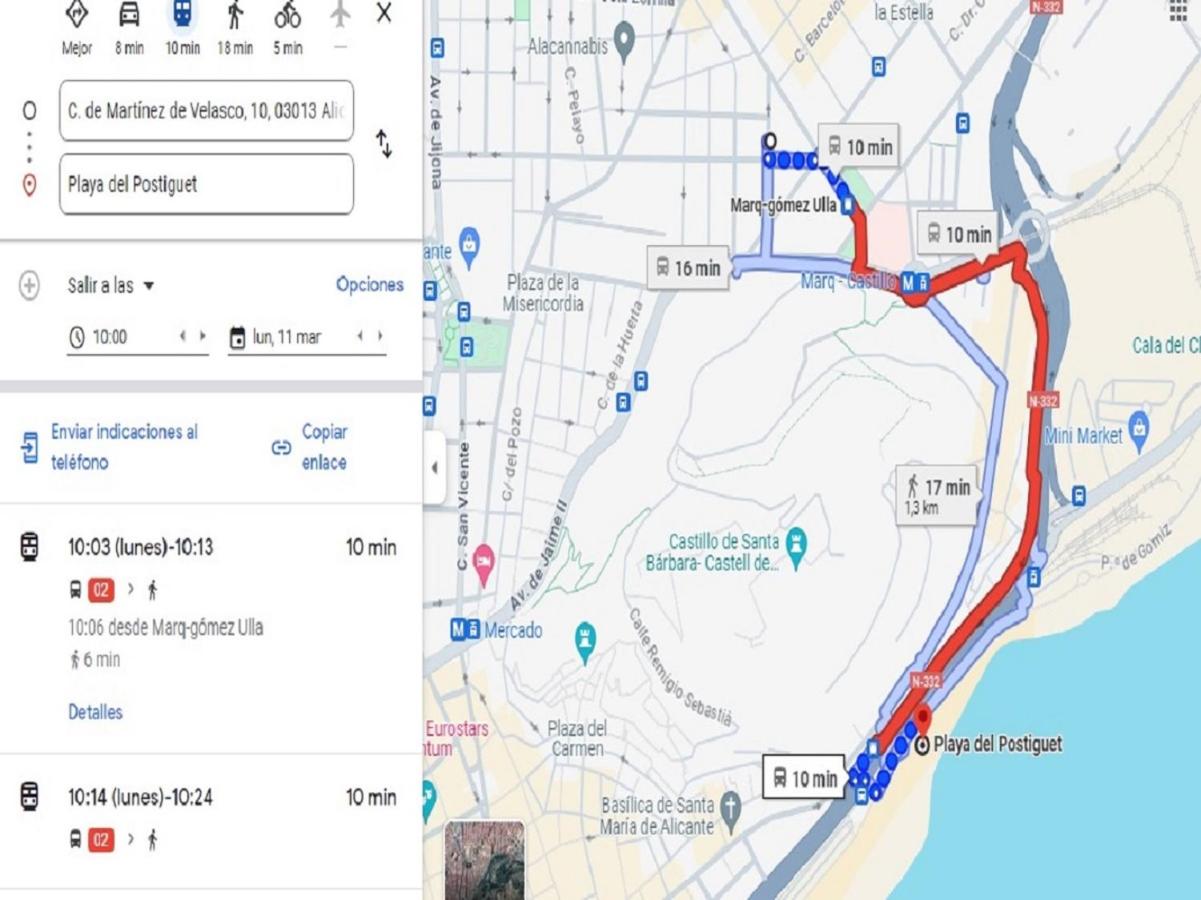 Home-Castillo,2 baños-bathrooms - B&B Alicante