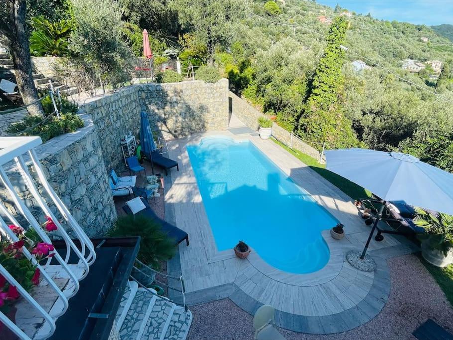 Sea South front property1/2acre.Gardens pool hydro - B&B Pieve Ligure