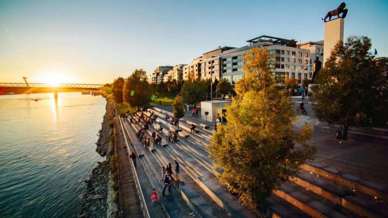 Apartmán v Eurovea s úžasným výhľadom na Dunaj - Chambres d’hôtes