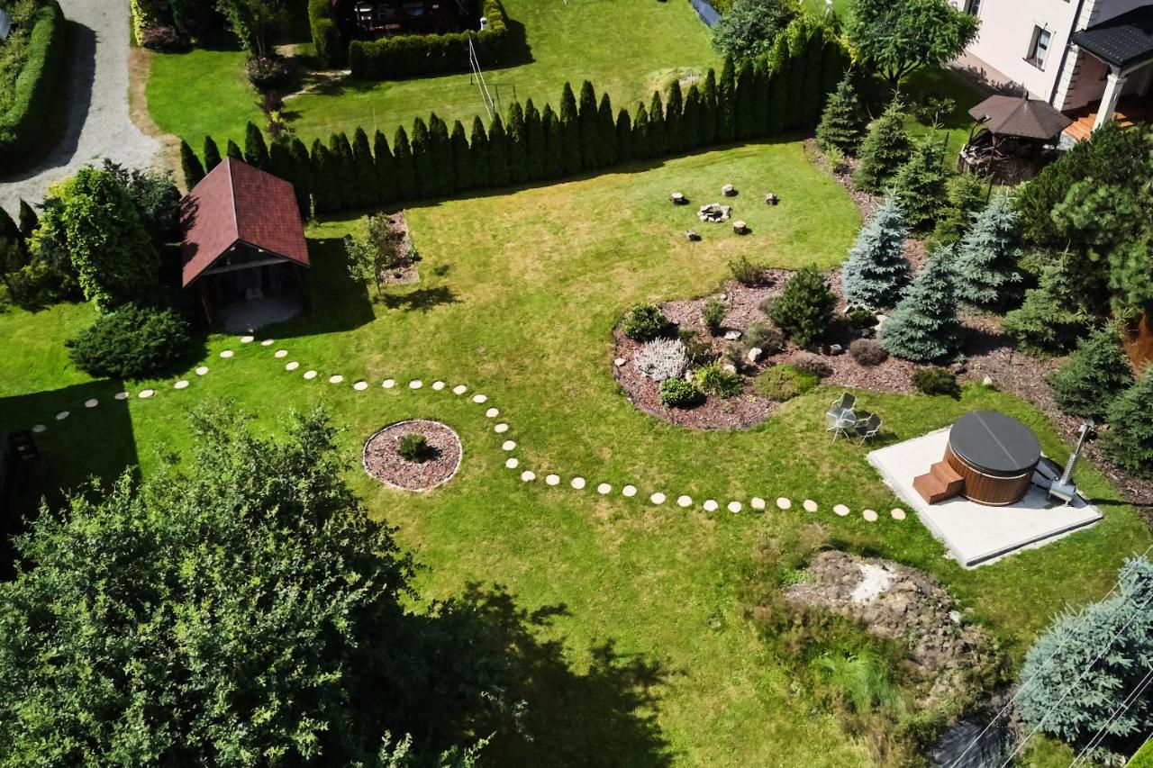 Villa mit Gartenblick