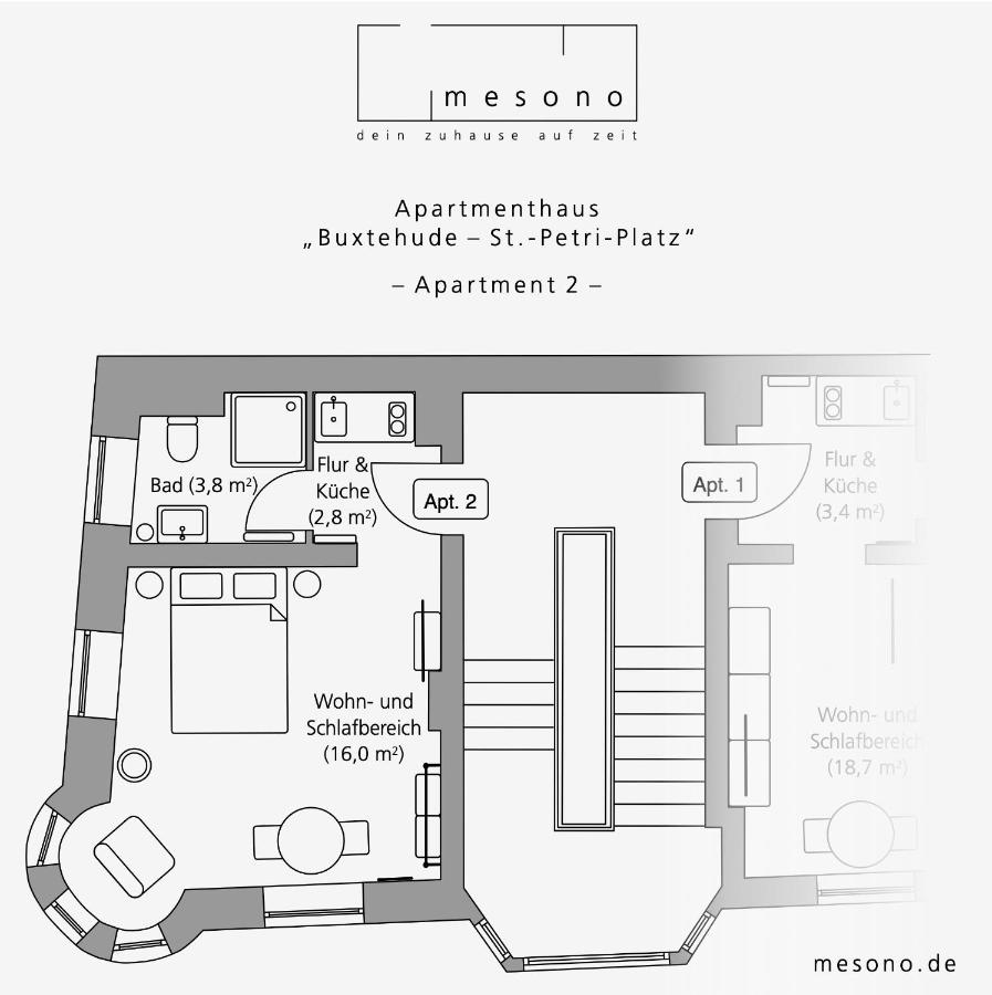 Apartmenthaus Buxtehude St -Petri-Platz Apt 2 - B&B Buxtehude