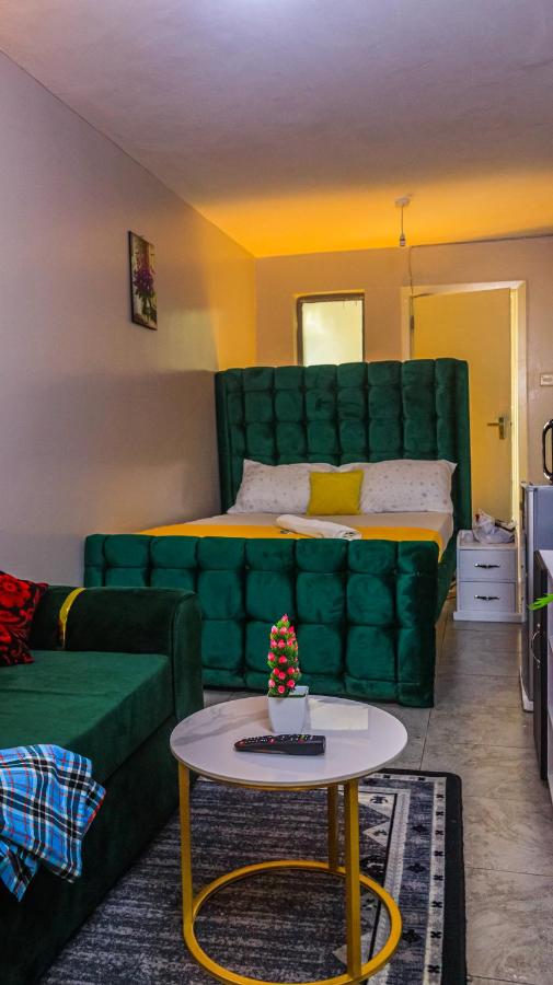 DefiniteHomes2 - Fully furnished studio apartment with a rooftop restaurant near JKIA Airport, SGR Terminus, Downtown Nairobi - B&B