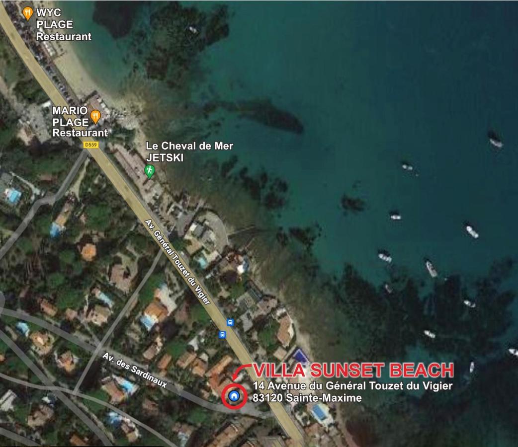 Luxueux haut de villa 4 per à 30m de la plage - B&B