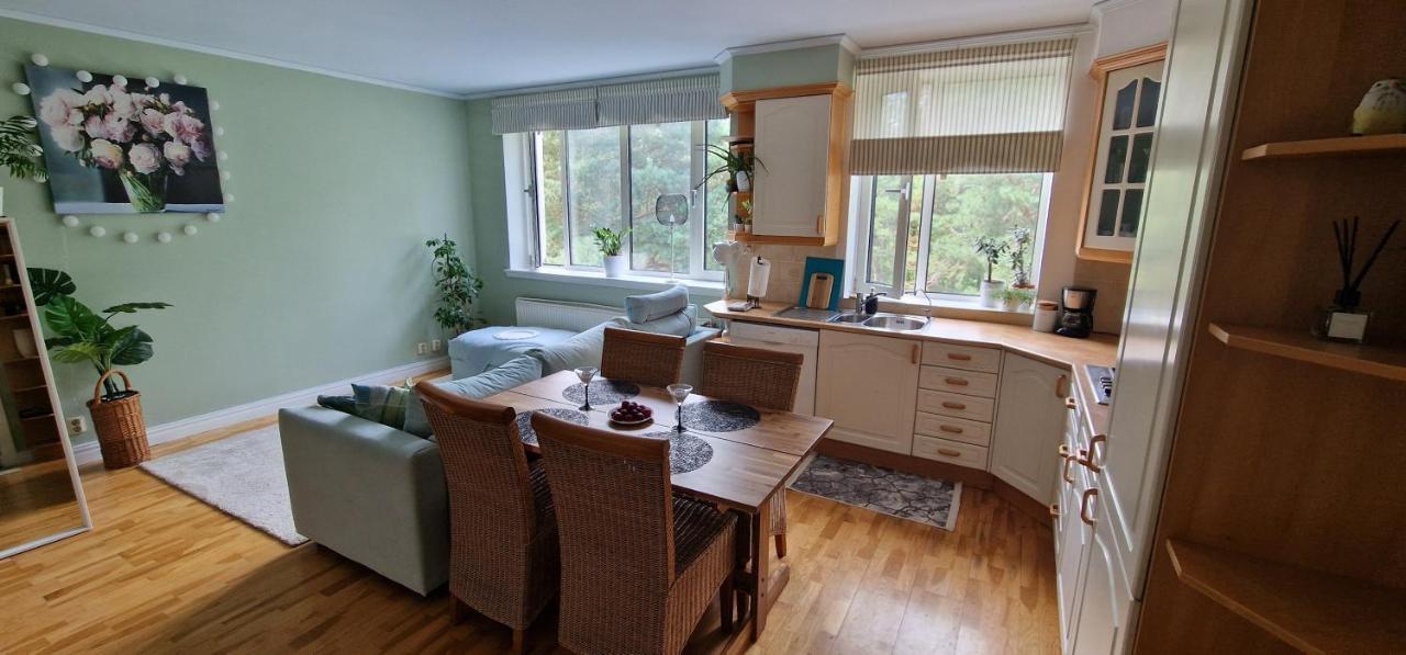 Forest-windowed 400m to beach Lielupe apartment - B&B