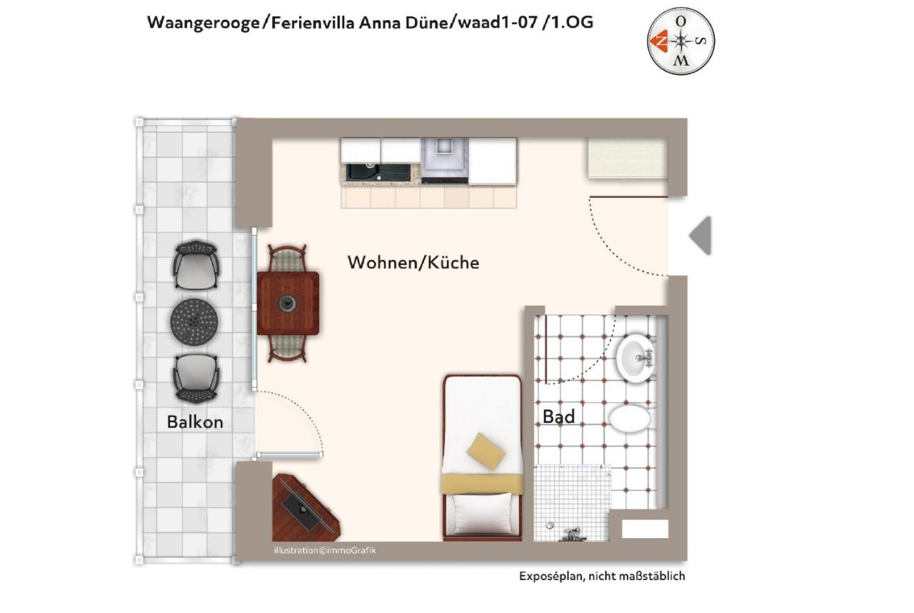Ferienvillen Anna Düne Ferienvillen Anna Düne 1-07 - B&B