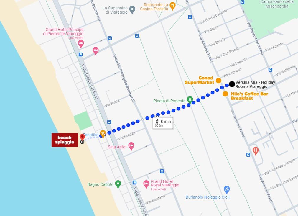 VERSILIA MIA - beach at 8min by walk! new rooms! air condition! - B&B Viareggio