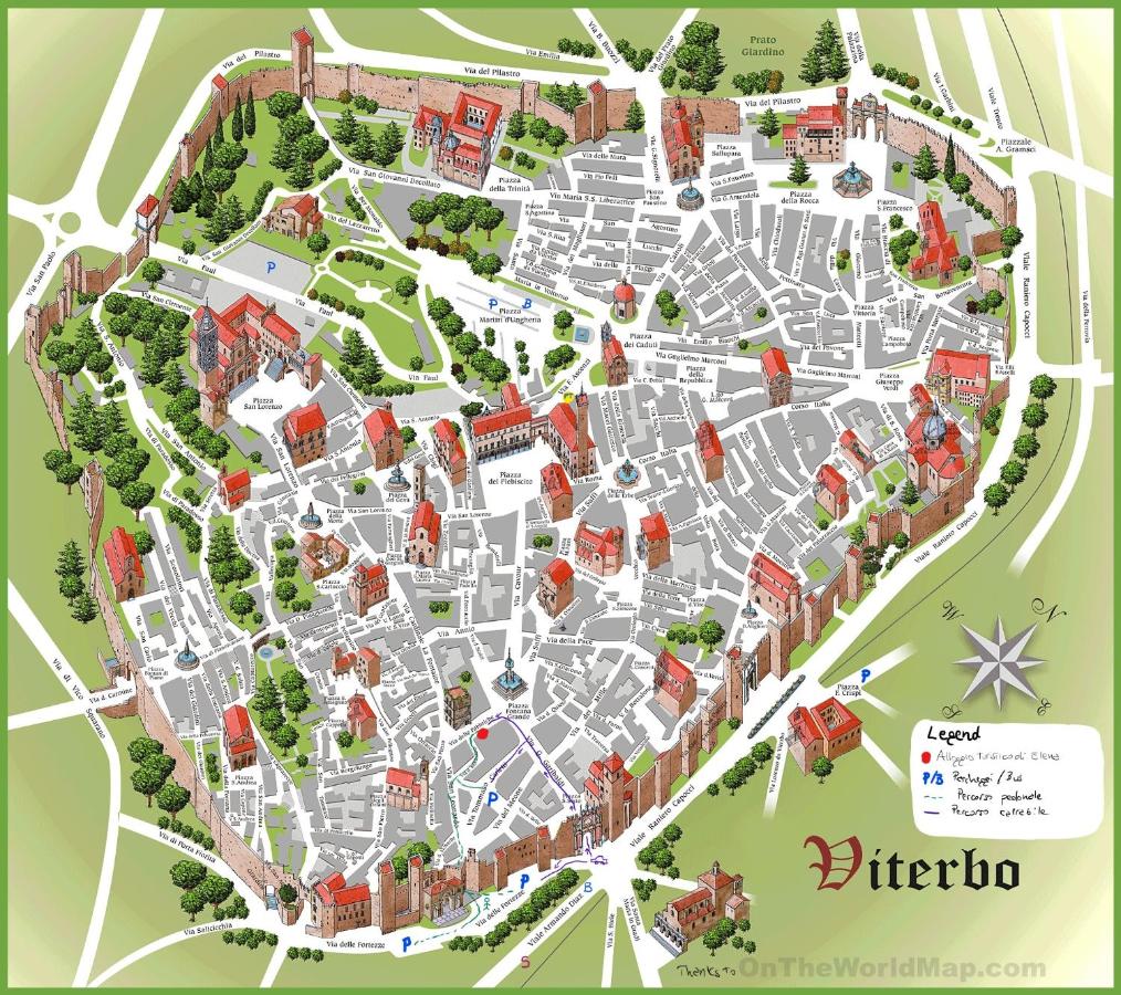 Casa medievale in stile - B&B Viterbo
