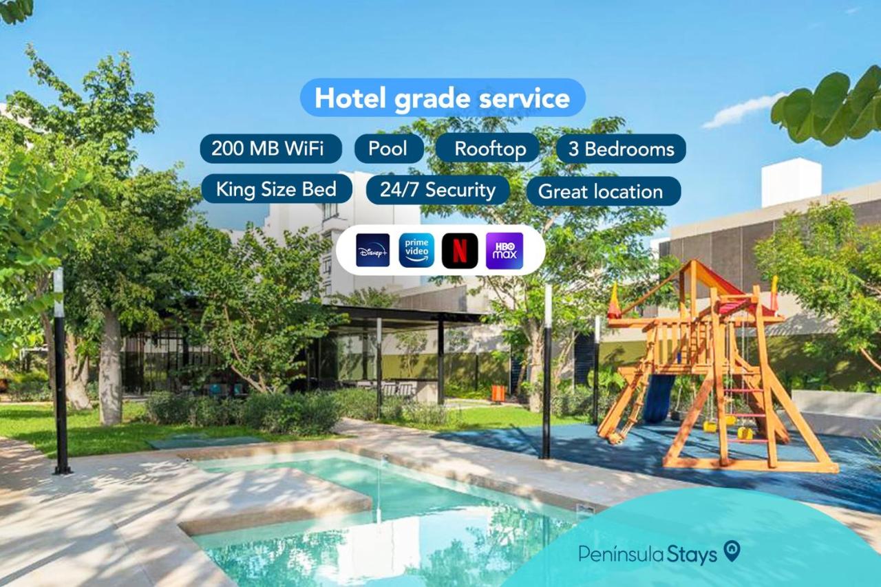 Casa nueva con terraza y alberca en Temozón Norte - B&B Mérida