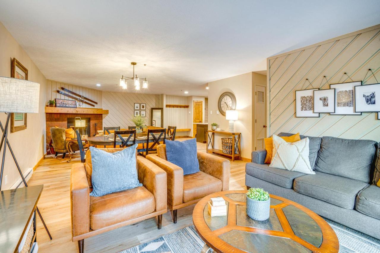1 Block to Main St Modern Breckenridge Condo! - B&B