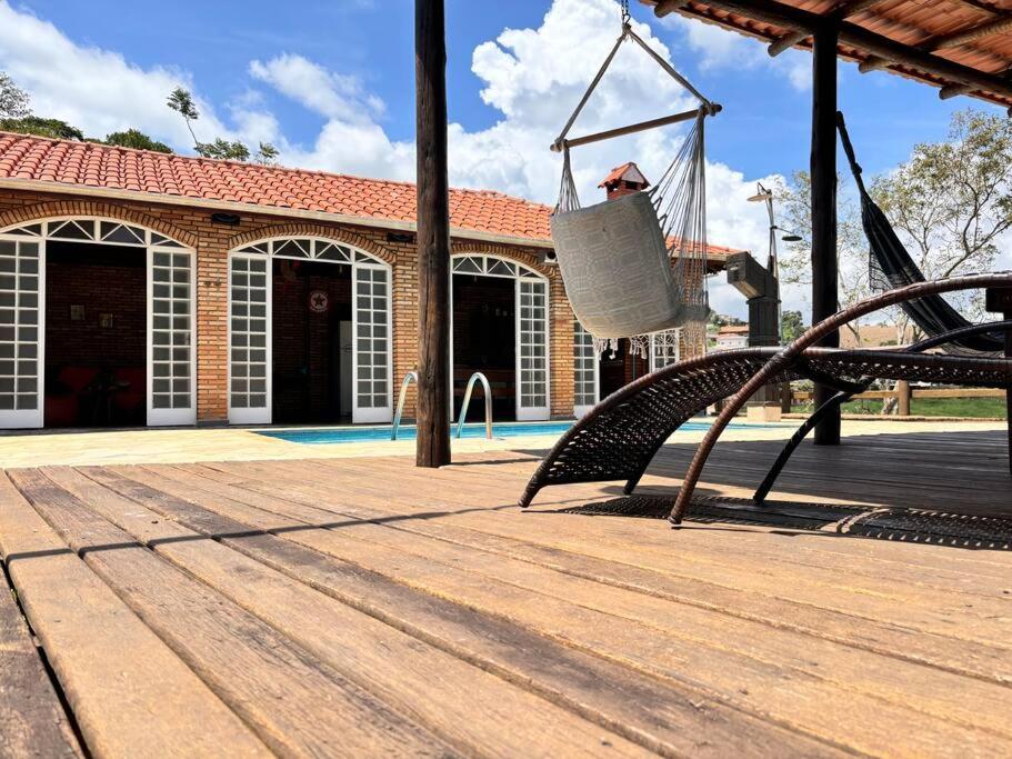 Chácara petfriendly suíte com AC, piscina, 5m centro - Ferienwohnung Socorro