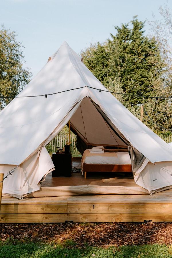 Tent with Hot Tub