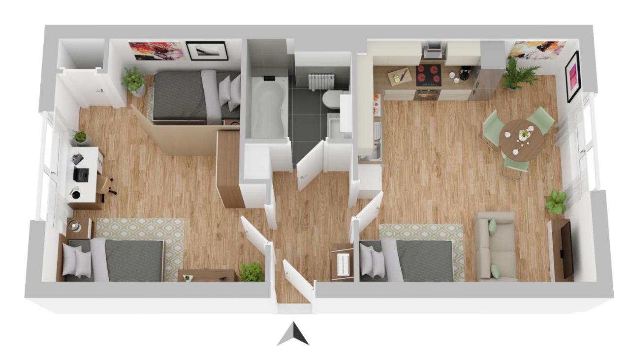 CosyHomes24 - Gemütliches Apartment mit eigenem Innenhof und Parkplatz - B&B