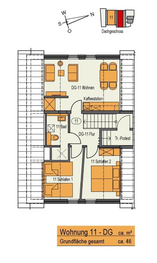 Woge2 Appartement 11 - Ferienwohnung